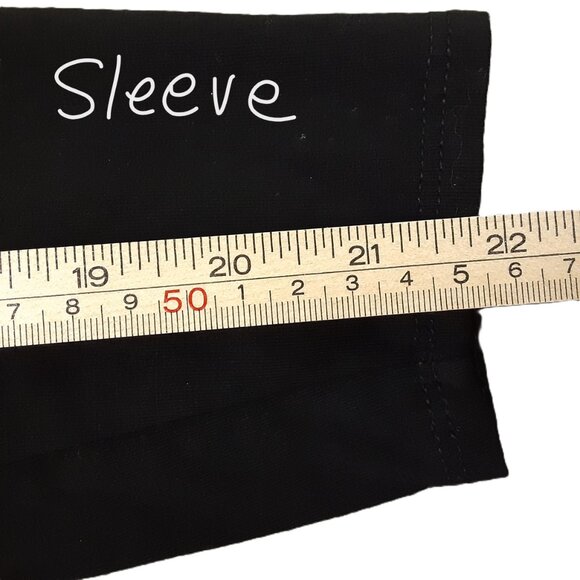 Azules Woman's Black Midi Dress Size XL, Pullover, Long sleeve, Made in USA - Picture 7 of 7